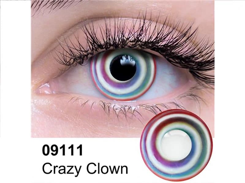 09.111 Crazy Clown Contact Lenses