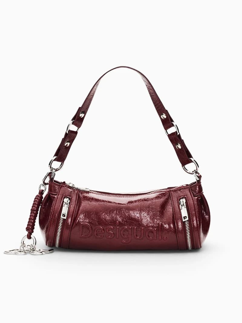 Half Logo Zarauz Shoulder Bag Burghundy