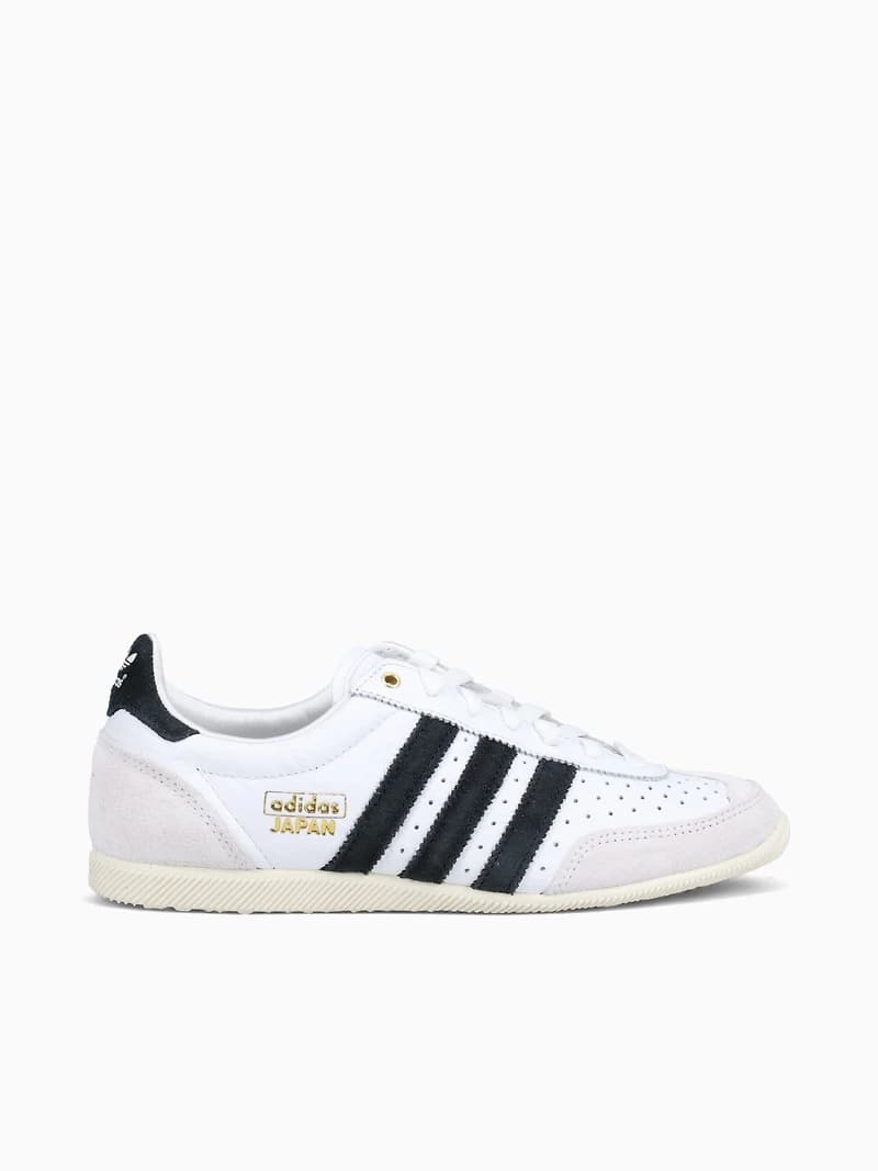 Japan W White Black leather