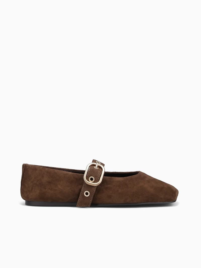 Pilar Dk. Brown Suede