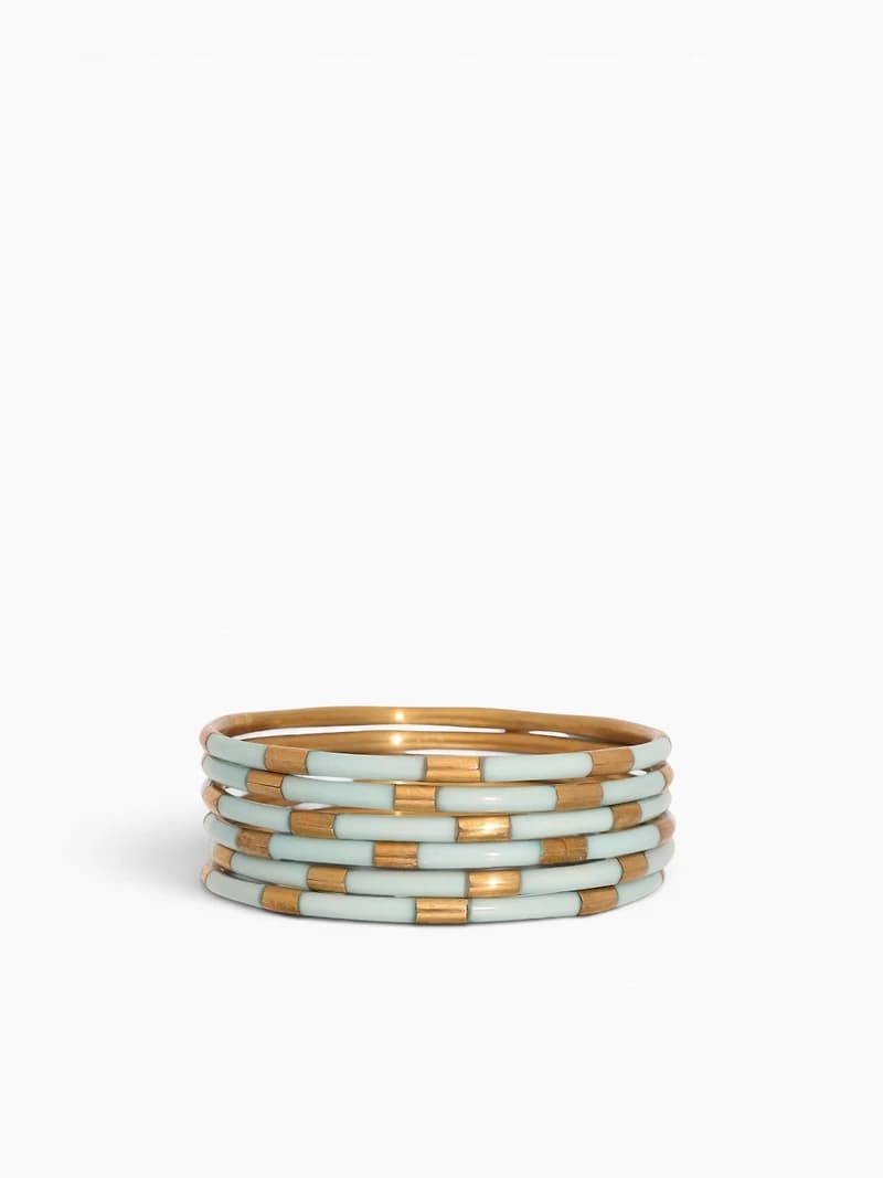 Mint Veda Bangles (set Of 6)